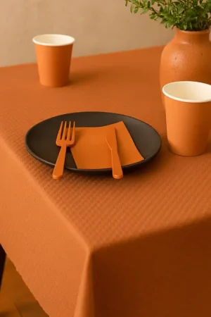 Nappe en papier gaufré Terracotta en rouleau 20 mètres Expédié Aujourd'hui