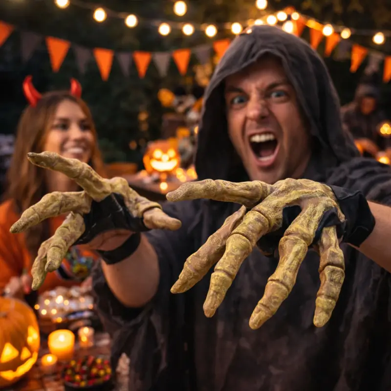 Gants de Monstre Halloween – Effet Terrifiant et Réaliste Acheter En Ligne