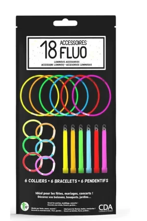18 accessoires fluo lumineux pas cher Nouvelle Collection
