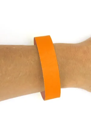 50 Bracelets identification papier Orange- indéchirable Prix Promo