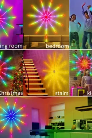 Promotion Feux d'artifice mural 156 LED
