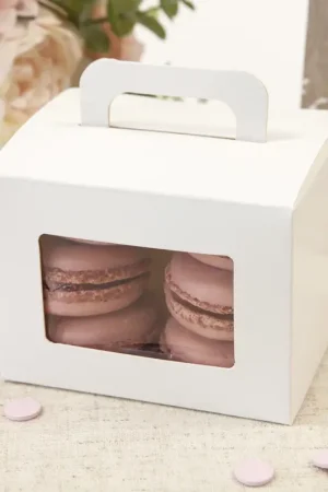 Dernière Chance 3 Boites à gateau Blanche en carton avec fenêtre