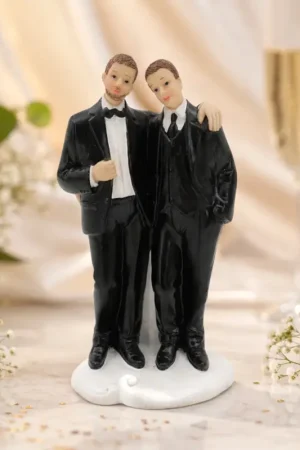 Affaire À Saisir Couple de mariés deux hommes 12cm