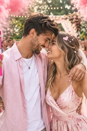 2 Fumigènes à main Rose 45 Secondes Dernier Modèle