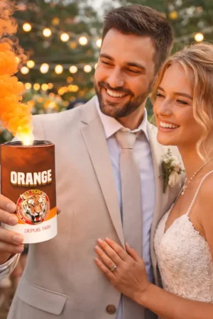 Offre Exclusive Fumigène Orange en pot 1 minute