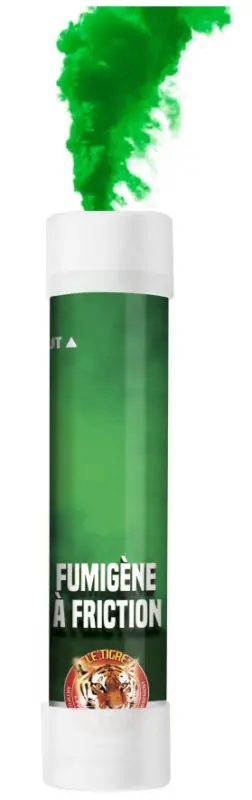 Fumigène à Friction Vert 1 minute Offre Limitée