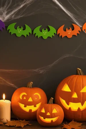 Guirlande halloween Chauves-Souris en Feutrine 2m Must-Have