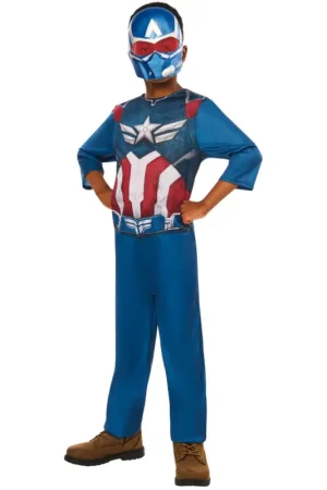 Déguisement Classique Captain America Brave New World 5-6 ans Commander Maintenant
