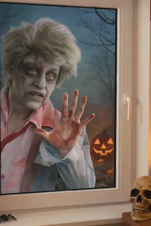 Acheter En Ligne Autocollant Halloween zombie pour fenêtre