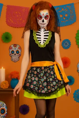 Déguisement adulte Calavera Dia de los Muertos Dernière Chance