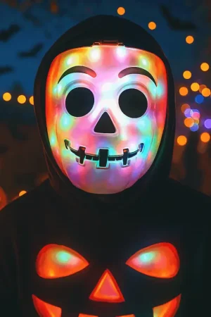 Masque citrouille lumineux adulte Offre Limitée