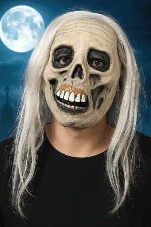 Achetez Aujourd'hui Masque zombie adulte PVC avec perruque