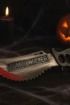 Scie Zombie Killer ensanglantée en plastique Haute Qualité
