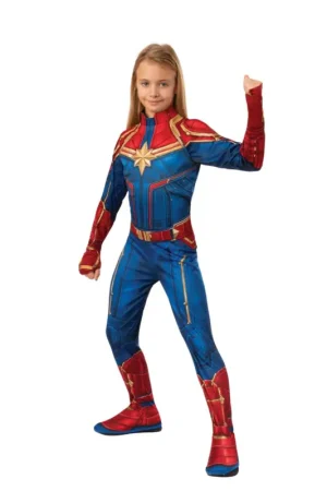 Déguisement classique Captain Marvel 5-6 ans ® Retour Gratuit
