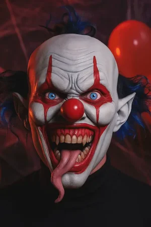 Petit Prix Masque clown maléfique en latex terrifiant