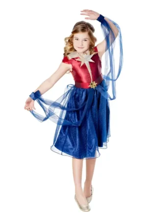 Pas Cher Robe luxe Captain Marvel 7-8 ans ®