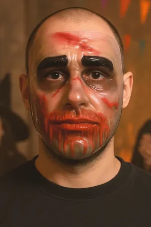 Affaire À Saisir Masque transparent homme ensanglanté