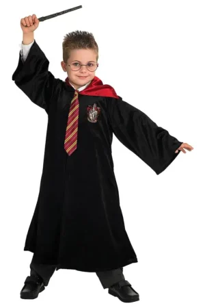 Bon Marché Set d’accessoires Harry Potter Lunettes + Baguette + Cravate ®