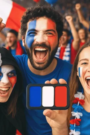 Palette maquillage bleu blanc rouge Dernier Modèle