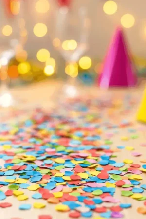 Confettis multicolores 450 g en sachet pour fête Haute Qualité