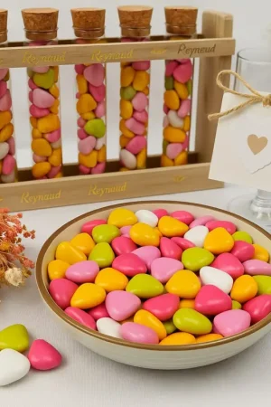 Meilleur Choix Dragées Coeur Chocolat Florale 500 gr