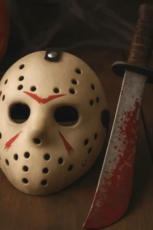 Kit masque et machette Jason Halloween Nouveauté