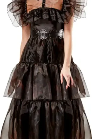 Robe de bal luxe adulte Mercredi® Addams Taille M Offre Limitée