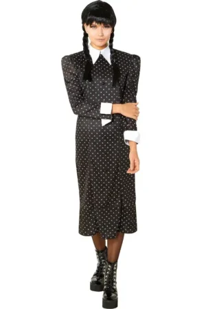 Commander Vite Déguisement classique adulte Mercredi® Addams Taille S