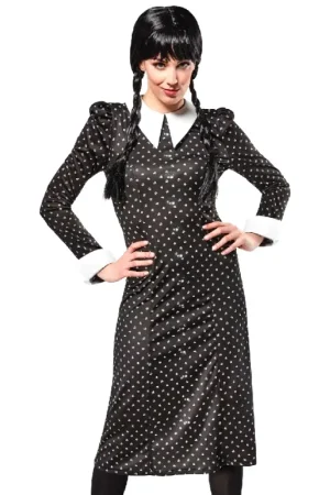 Vente Flash Déguisement entrée de gamme adulte Mercredi® Addams Taille L