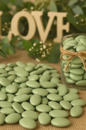 Dragées mariage au chocolat Vert Sauge x500gr Usine Directe