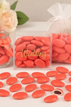 Dragées mariage au chocolat Corail x500gr Prix Choc