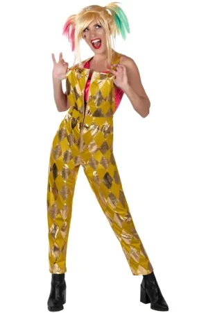 Vente Flash Déguisement adulte Harley Quinn™ salopette dorée – DC Comics® TU