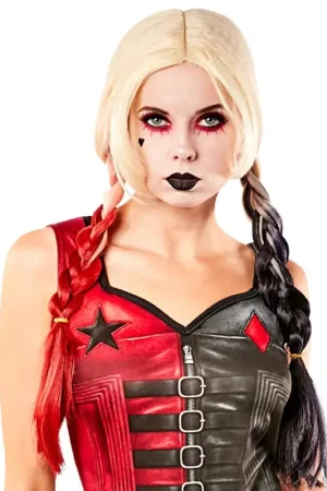Perruque Adulte Harley Quinn™ Tresses DC Comics® Affaire À Saisir