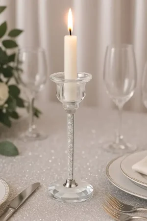 Dernier Modèle Chandelier mariage cristal transparent 16.5cm