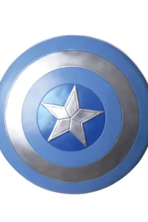 Bouclier Adulte Captain America™ Bleu et Blanc – Marvel™ Pas Cher