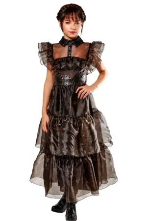 Retour Gratuit Robe de bal luxe Mercredi Addams 9-10 ans ®