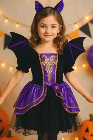 Bon Plan Déguisement Chauve-Souris Luxe Enfant 5/7 Ans – Robe Tutu