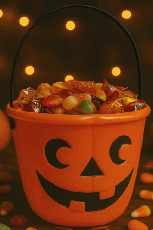 Commande En Gros Pot à bonbons citrouille rouge Orange 17 cm