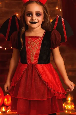Déguisement diablesse fille Halloween 5/7 ans Remise