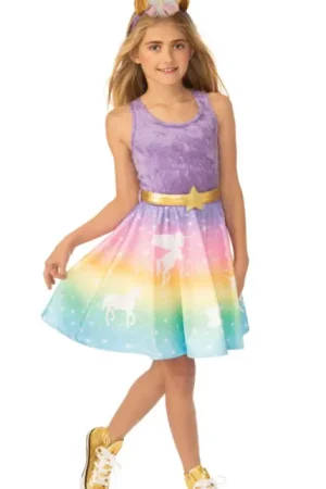 Offre Spéciale Déguisement Licorne + Serre-tête 8-10 ans