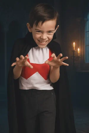 Certifié Déguisement Vampire Enfant 5/6 ans