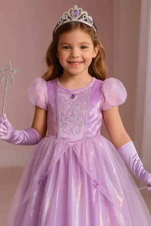 Déguisement luxe Princesse lavande 7-8 ans Prix Promo
