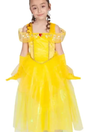 Déguisement luxe Princesse Jaune 7-8 ans Prix Choc