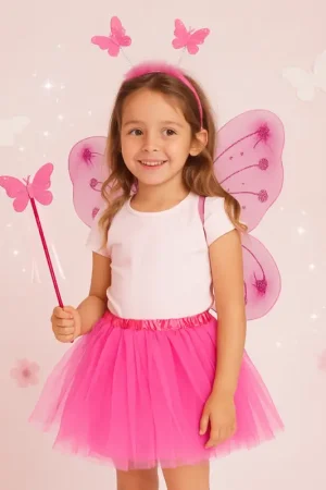Set Tutu fée Papillon ailes et accessoires Paiement Sécurisé