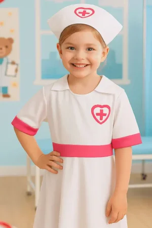 Acheter En Ligne Déguisement Infirmière Fille 3-4 Ans