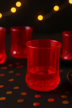 Meilleur Choix Verre Réutilisable Plastique Rouge 260ml