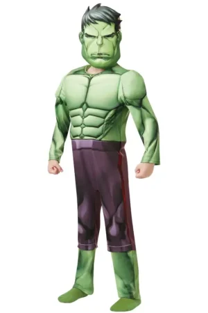 Achat Immédiat Déguisement luxe Hulk 3/4 ans enfant Marvel officiel®