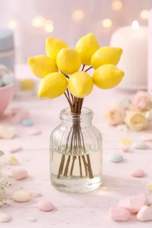 Promotion Saisonnière 9 Citrons Jaune 2,5x11cm sur Tige