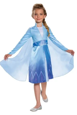 Prix Promo Déguisement Elsa Reine des Neiges™ enfant 3/4 ans – Robe officielle Disney
