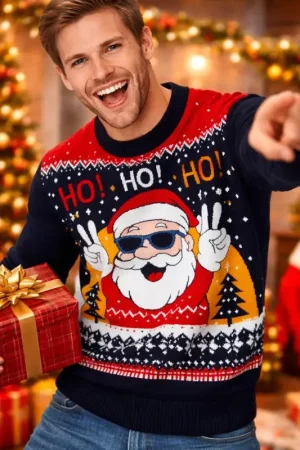 Pull de Noël Père Noël – adulte – XS Expédition Rapide